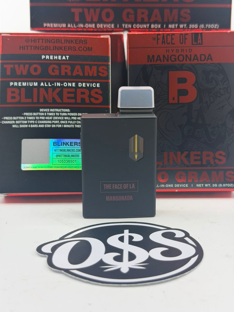 Blinkers The Face Of LA Disposable 2G Vape with Hash Hole Blinkers The Face Of LA Disposable 2G Vape with Hash Hole