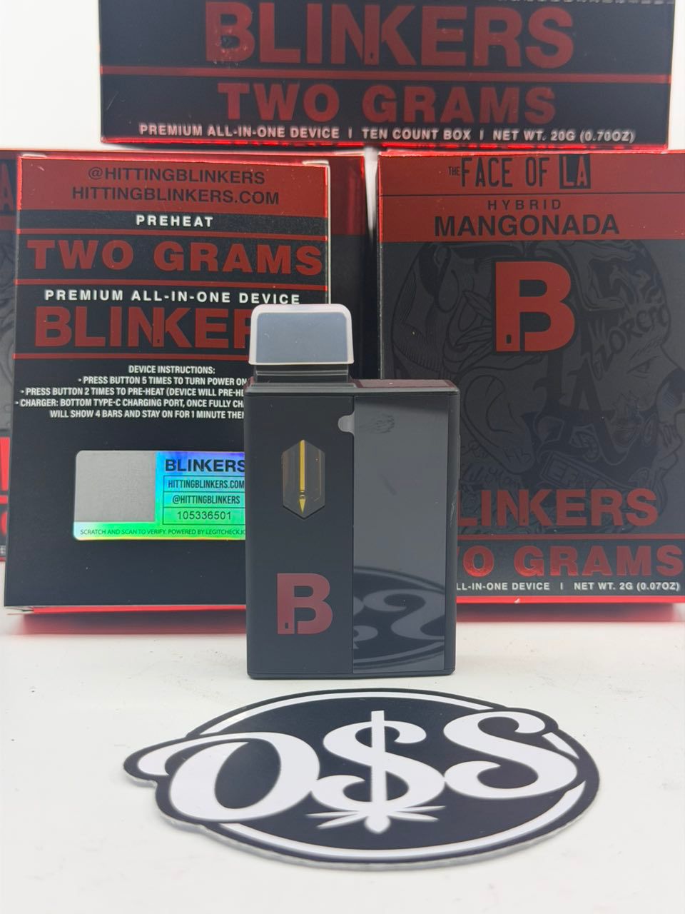 Blinkers The Face Of LA Disposable 2G Vape with Hash Hole Blinkers The Face Of LA Disposable 2G Vape with Hash Hole