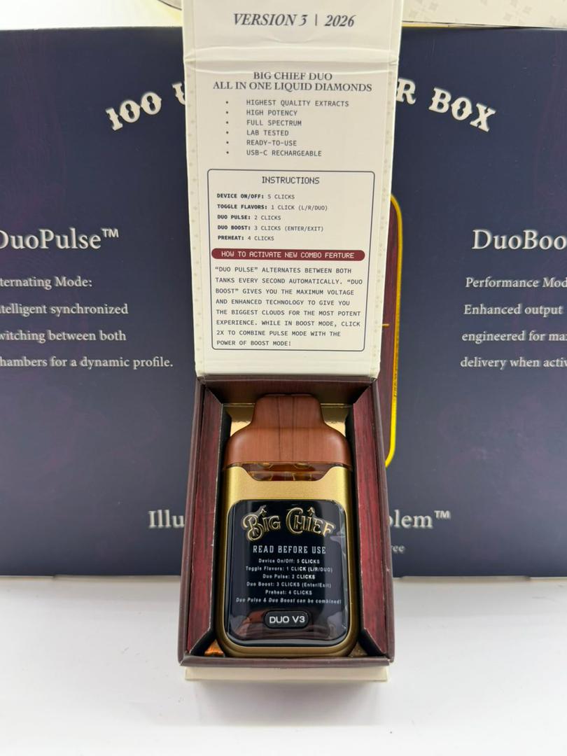 Big Chief Duo V3 2G Disposable Big Chief Duo V3 2G Disposable